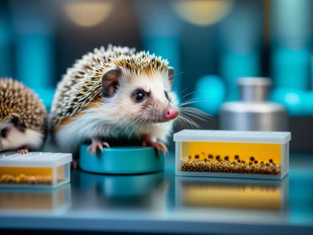 Biobanco futurista para mascotas exóticas: conservación genética Un biobanco para mascotas exóticas: científico examina material genético bajo microscopio