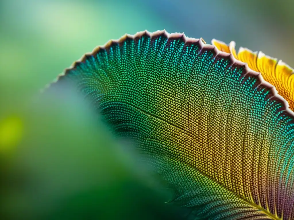 Escamas vibrantes de Cecilia: detalle impresionante Detalle fascinante de las escamas de una Cecilia, resaltando sus patrones iridiscentes y texturas vibrantes