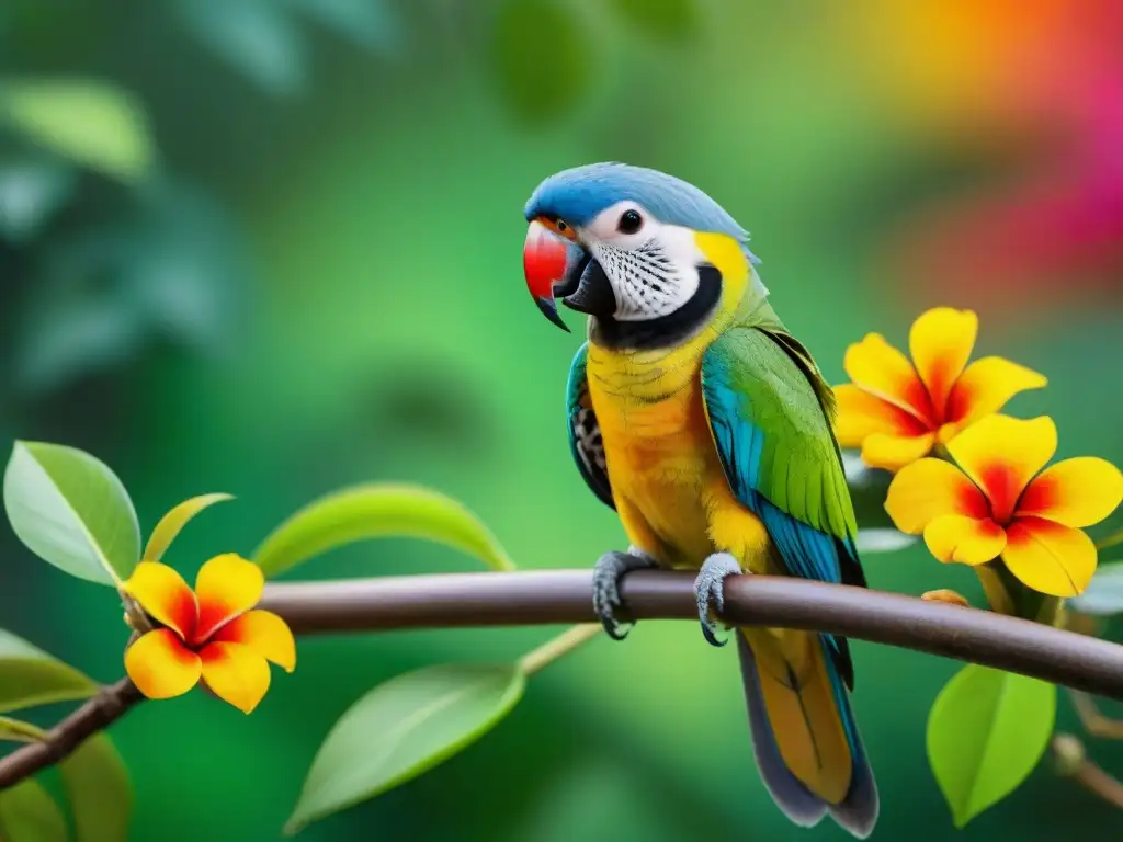 Mascotas exóticas mostrando comportamiento genético en entorno tropical