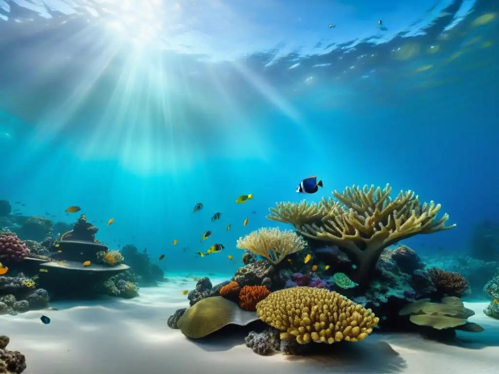 Maravilloso mundo submarino de peces tropicales y arrecifes de coral Un mundo submarino exótico y vibrante, lleno de peces tropicales coloridos, vitaminas para peces exóticos