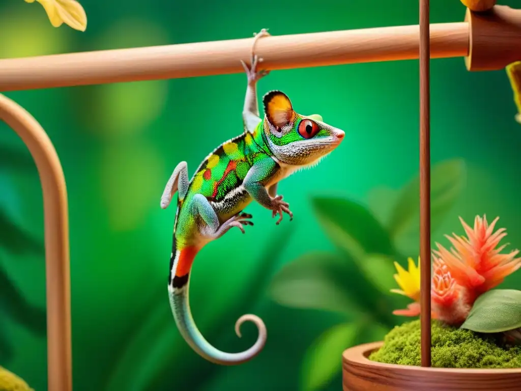 Un universo de mascotas exóticas detalladas en una escena vibrante y cautivadora, ideal para amantes de animales exóticos