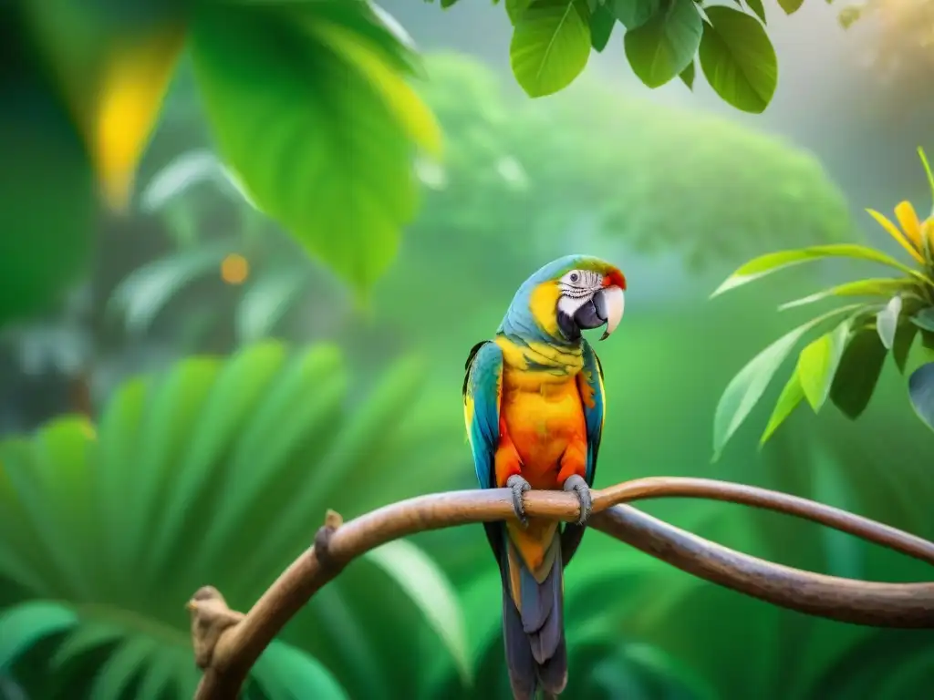 Voluntario alimentando a un loro en santuario exótico Voluntario cuida con amor a un loro en santuario de mascotas exóticas, resaltando la conservación